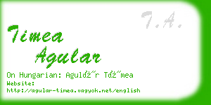 timea agular business card